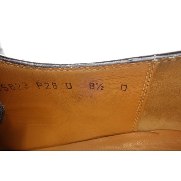 Salvatore Ferragamo Black Leather Cap Toe Lace Up Oxfords Shoes Men\'s 8.5 D main image 9